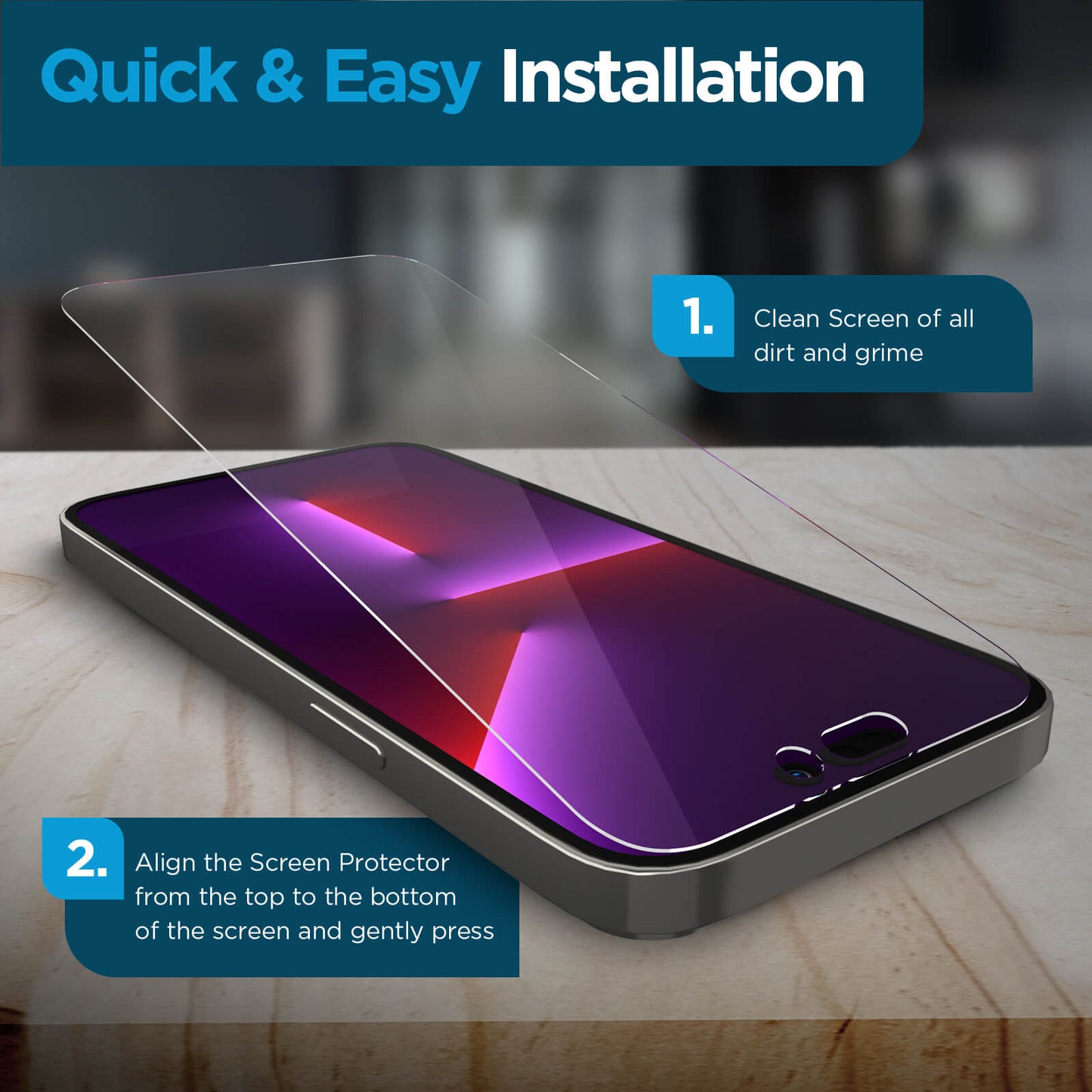 Glass Screen Protector - iPhone 14 Pro Max