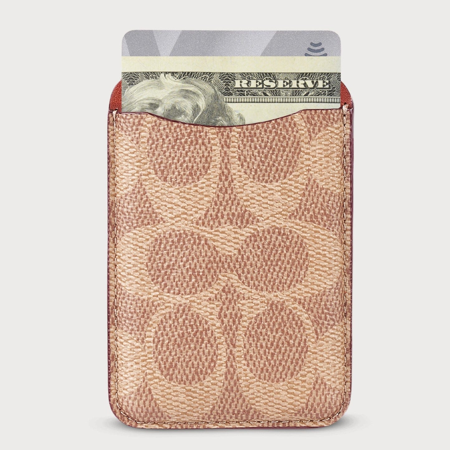 Coach Signature Tan MagSafe Wallet
