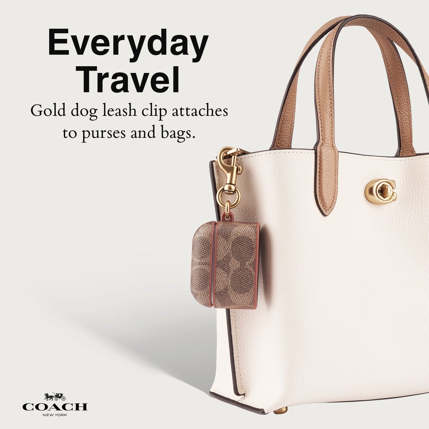 Coach Signature Tan AirPods Case - AirPods Pro 1 & 2