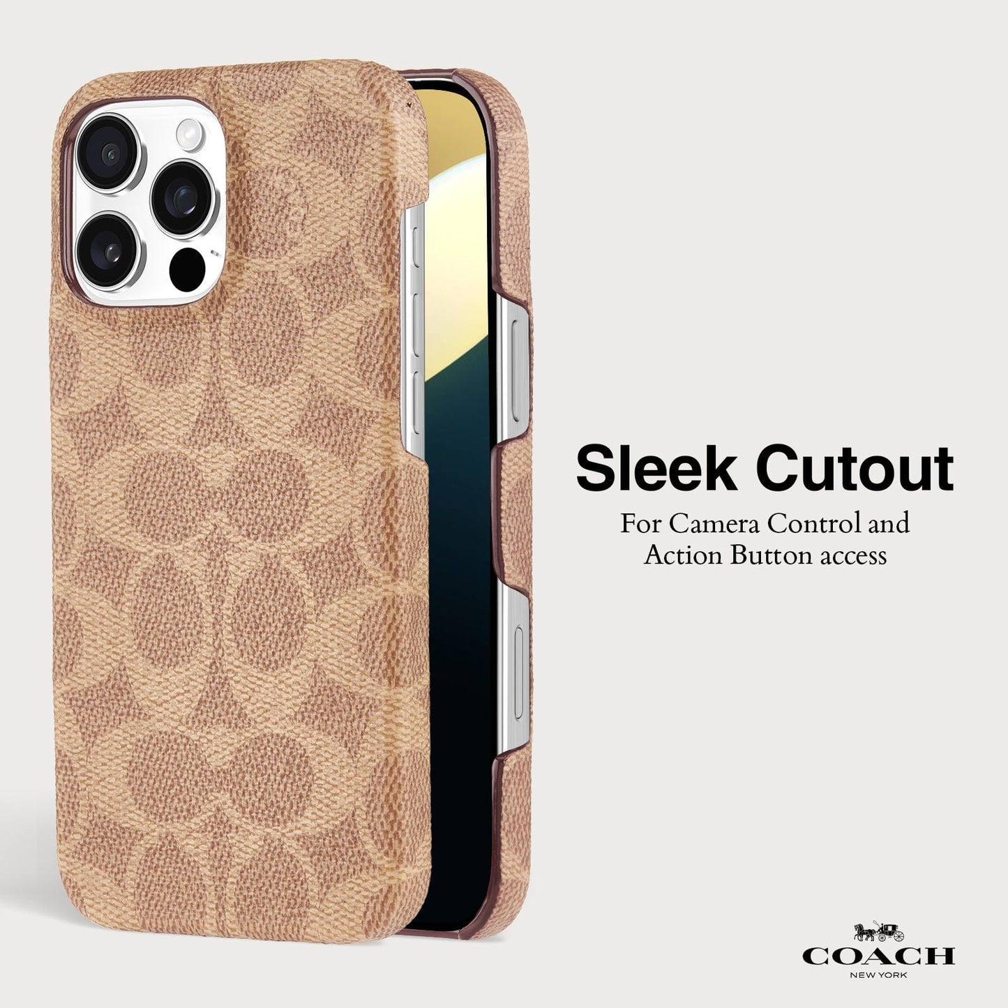 Coach Slim Wrap Signature Canvas Tan - iPhone 16 Pro Max