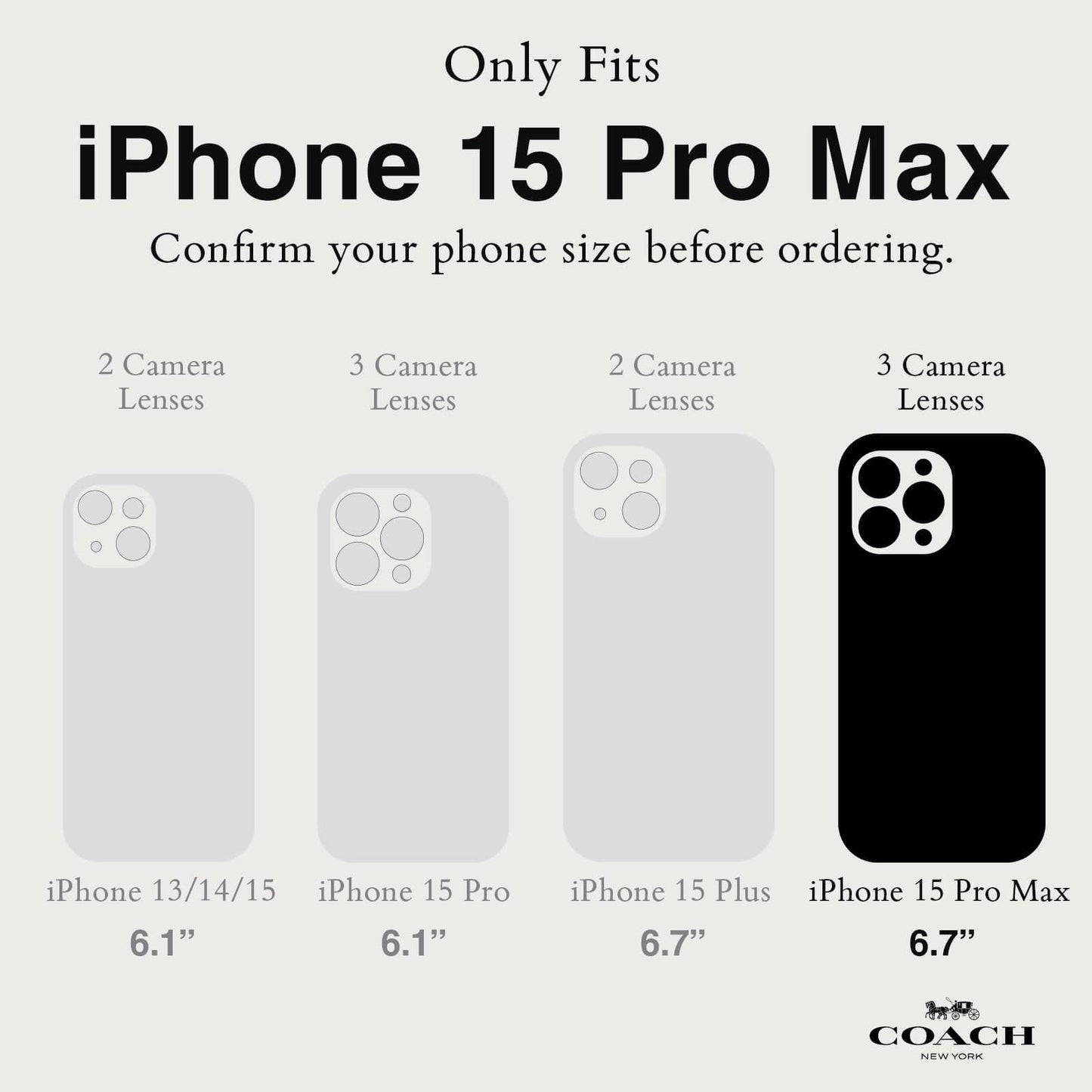 Coach Moody Floral MagSafe - iPhone 15 Pro Max
