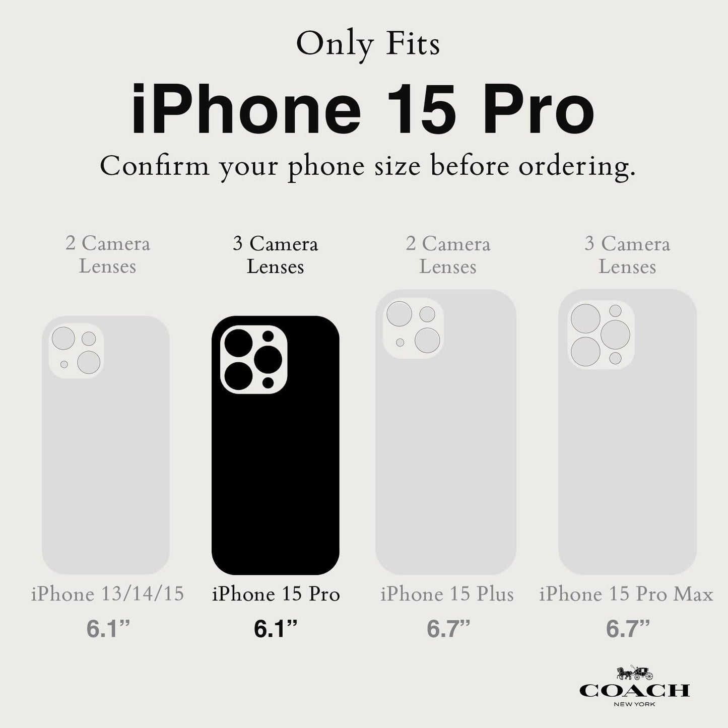 Coach Moody Floral MagSafe - iPhone 15 Pro