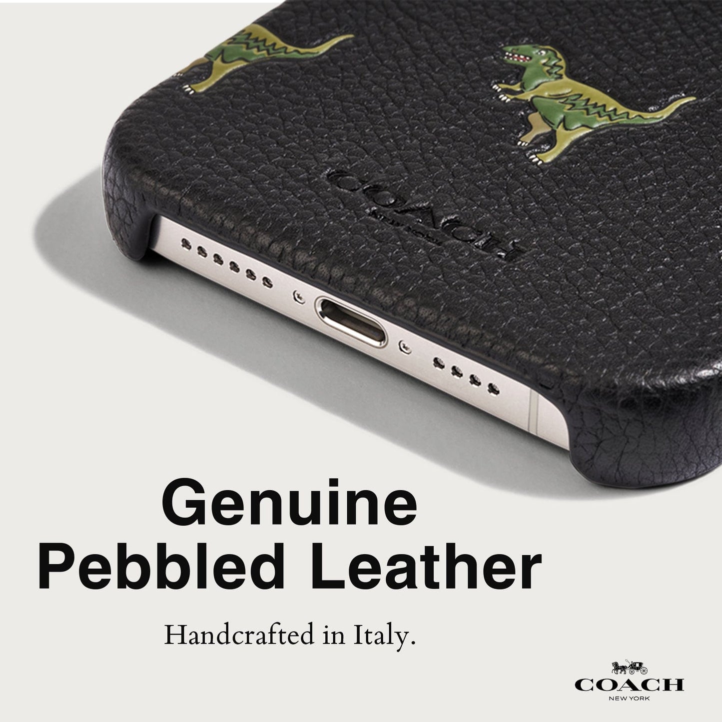 Coach Leather Slim Wrap Signature Repeat Rexy - iPhone 15 Pro