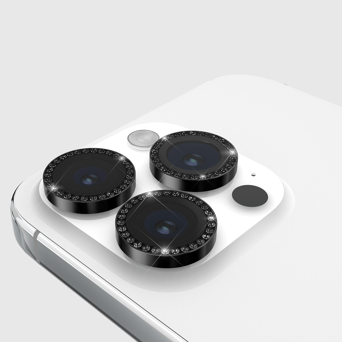 kate spade new york Aluminum Ring Camera Lens Protector Set in Stone Nightfall - iPhone 15 Pro / Pro Max