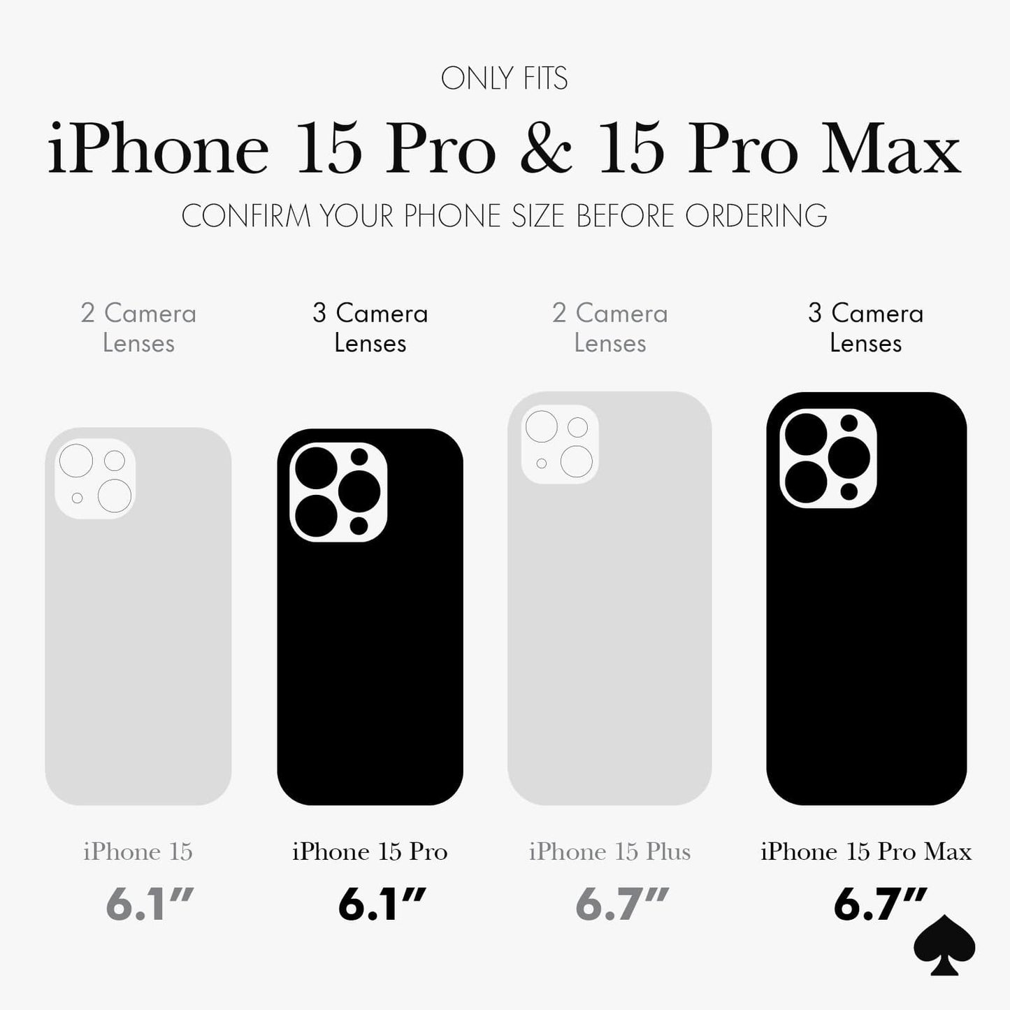 kate spade new york Aluminum Ring Camera Lens Protector Set in Stone Nightfall - iPhone 15 Pro / Pro Max