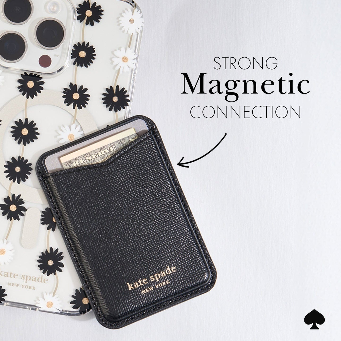 kate spade new york Black MagSafe Wallet