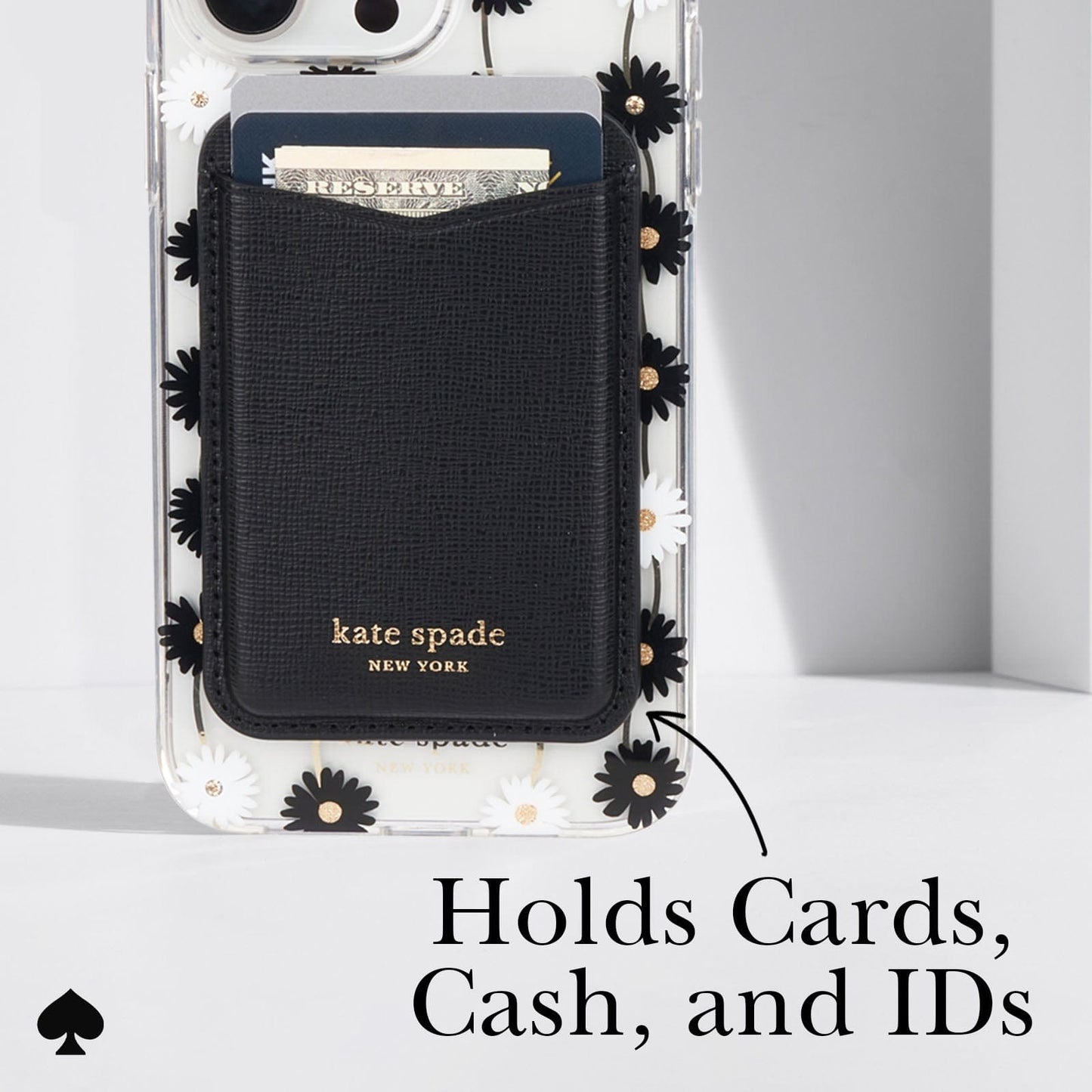 kate spade new york Black MagSafe Wallet