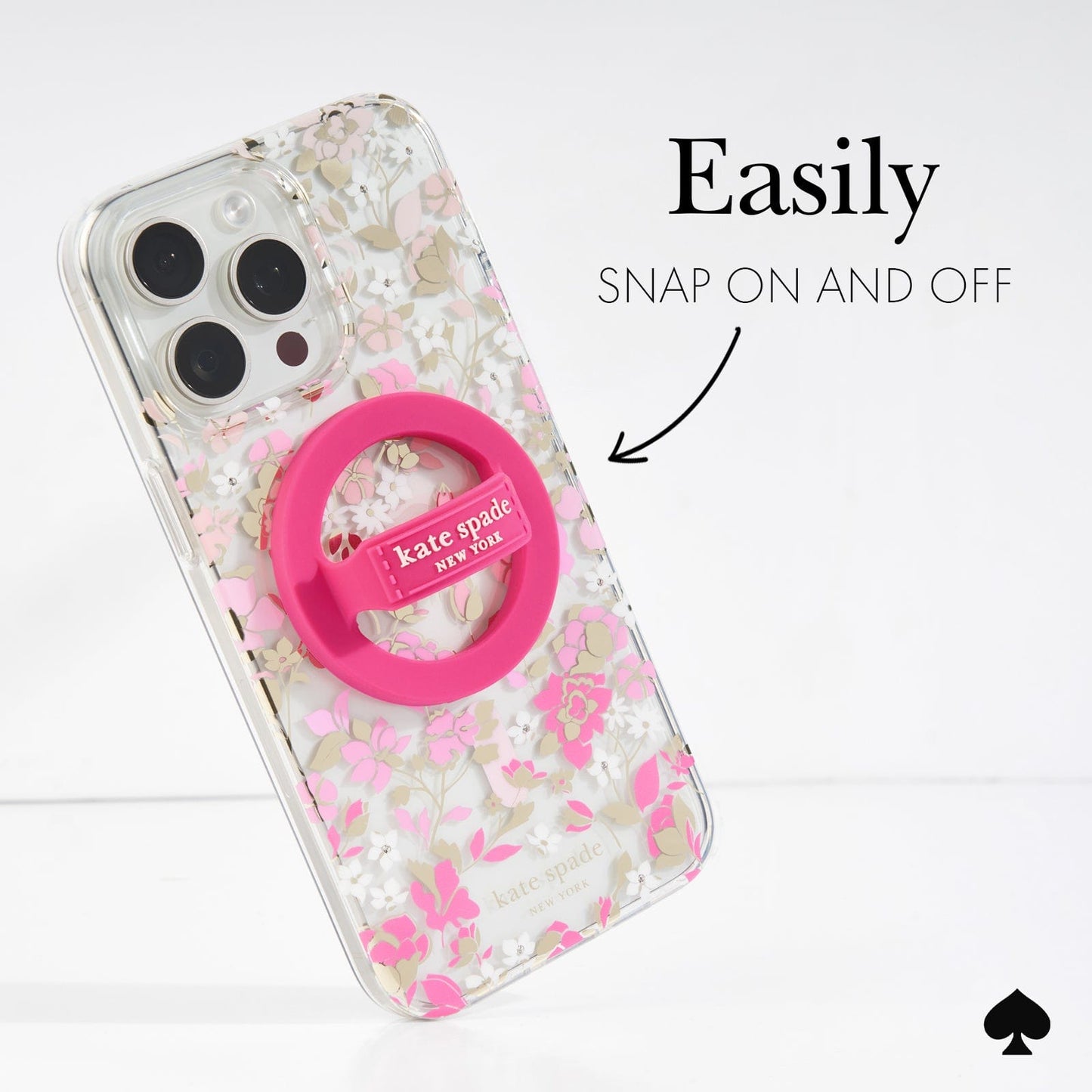 kate spade new york Pom Pom Pink MagSafe Loop Grip