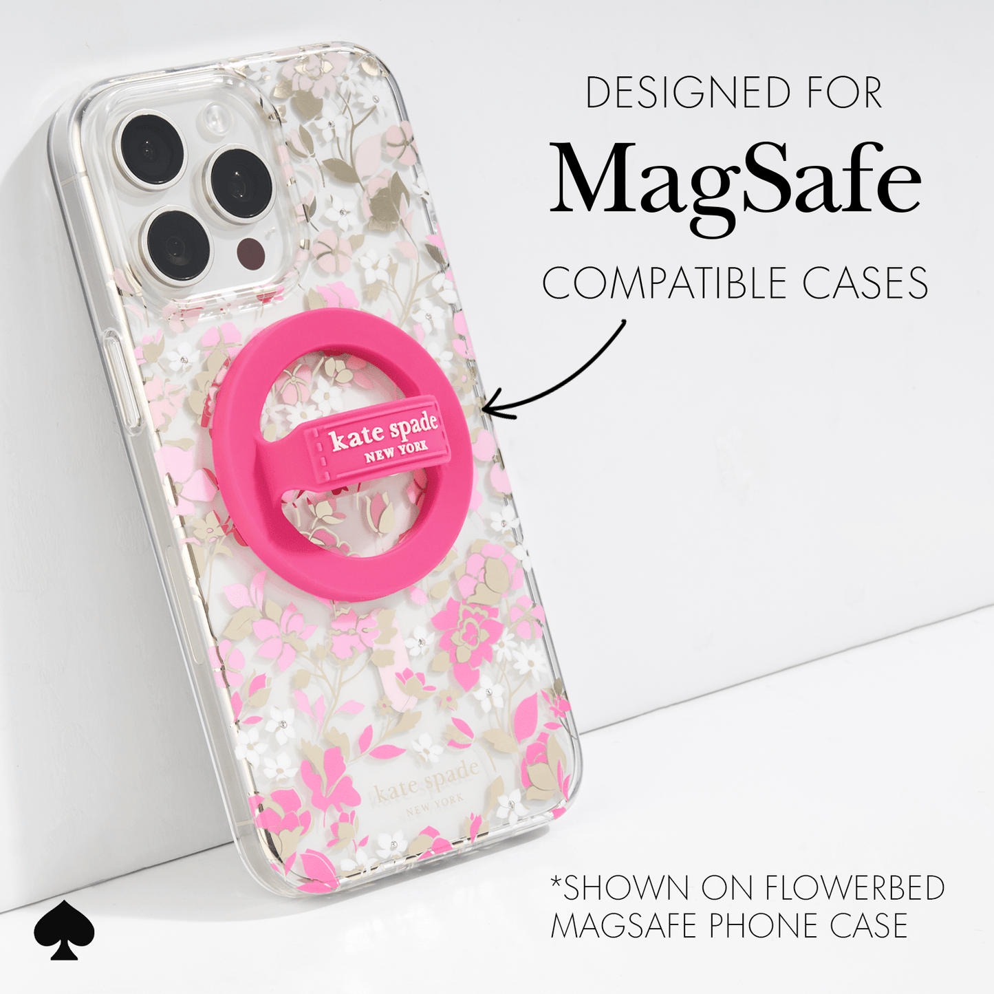 kate spade new york Pom Pom Pink MagSafe Loop Grip