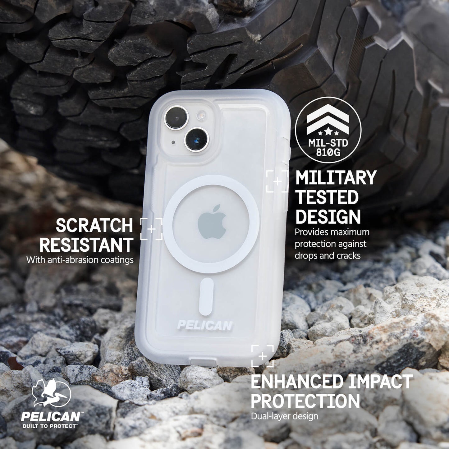Pelican Voyager Clear MagSafe - iPhone 15