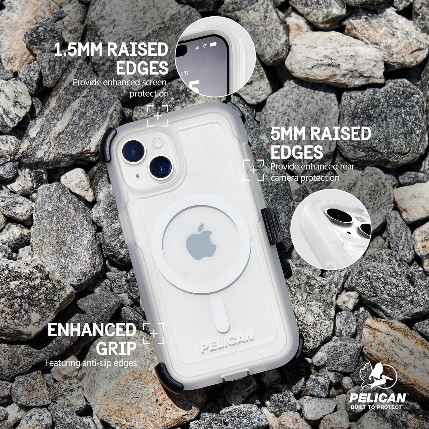 Pelican Voyager Clear MagSafe - iPhone 15