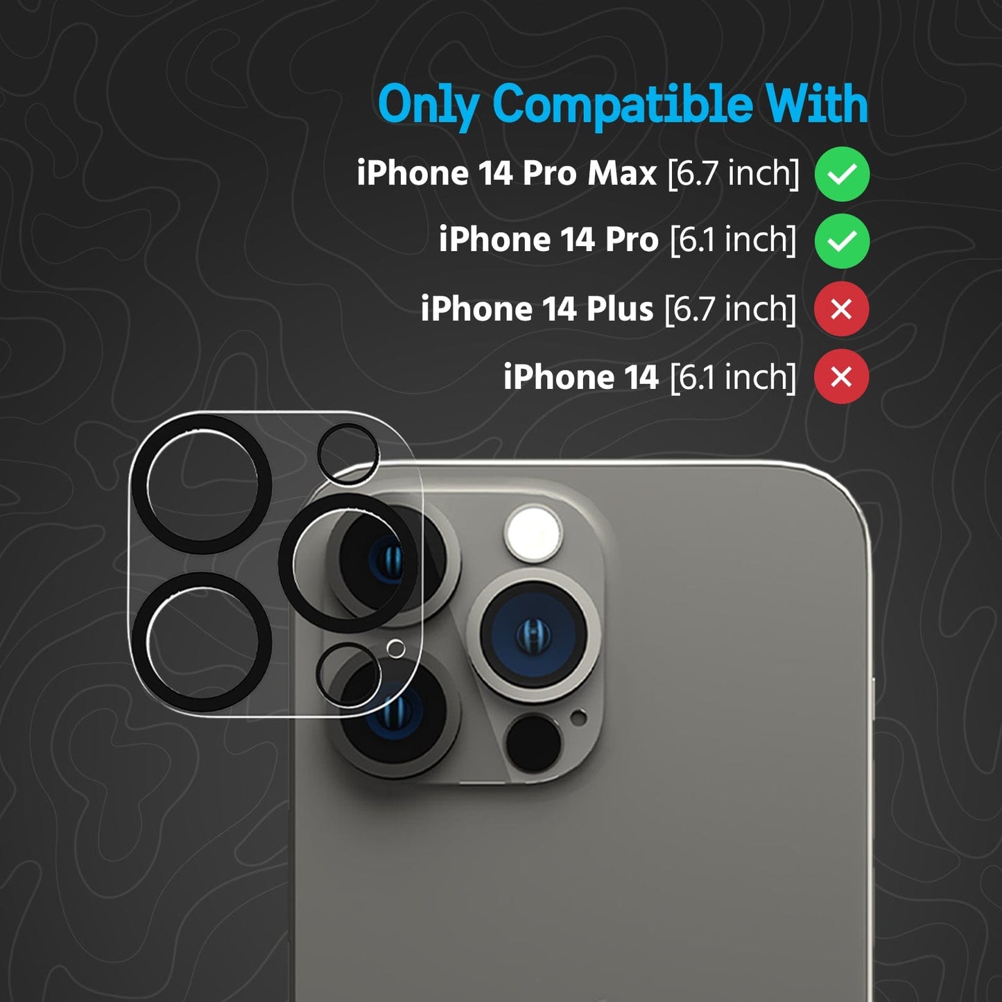 Pelican Camera Lens Protector - iPhone 14 Pro / iPhone 14 Pro Max