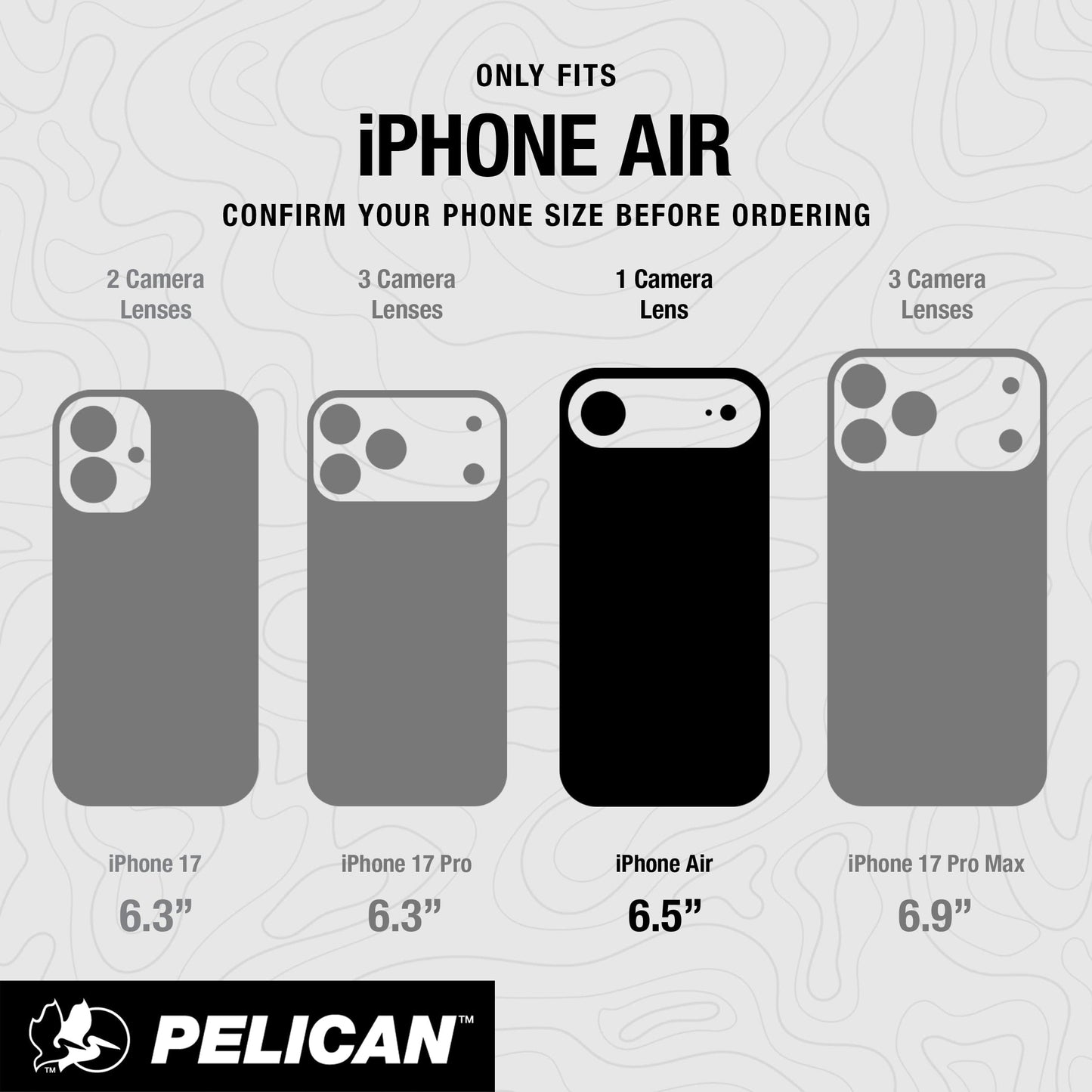 Pelican Voyager Clear/ Black MagSafe - iPhone Air