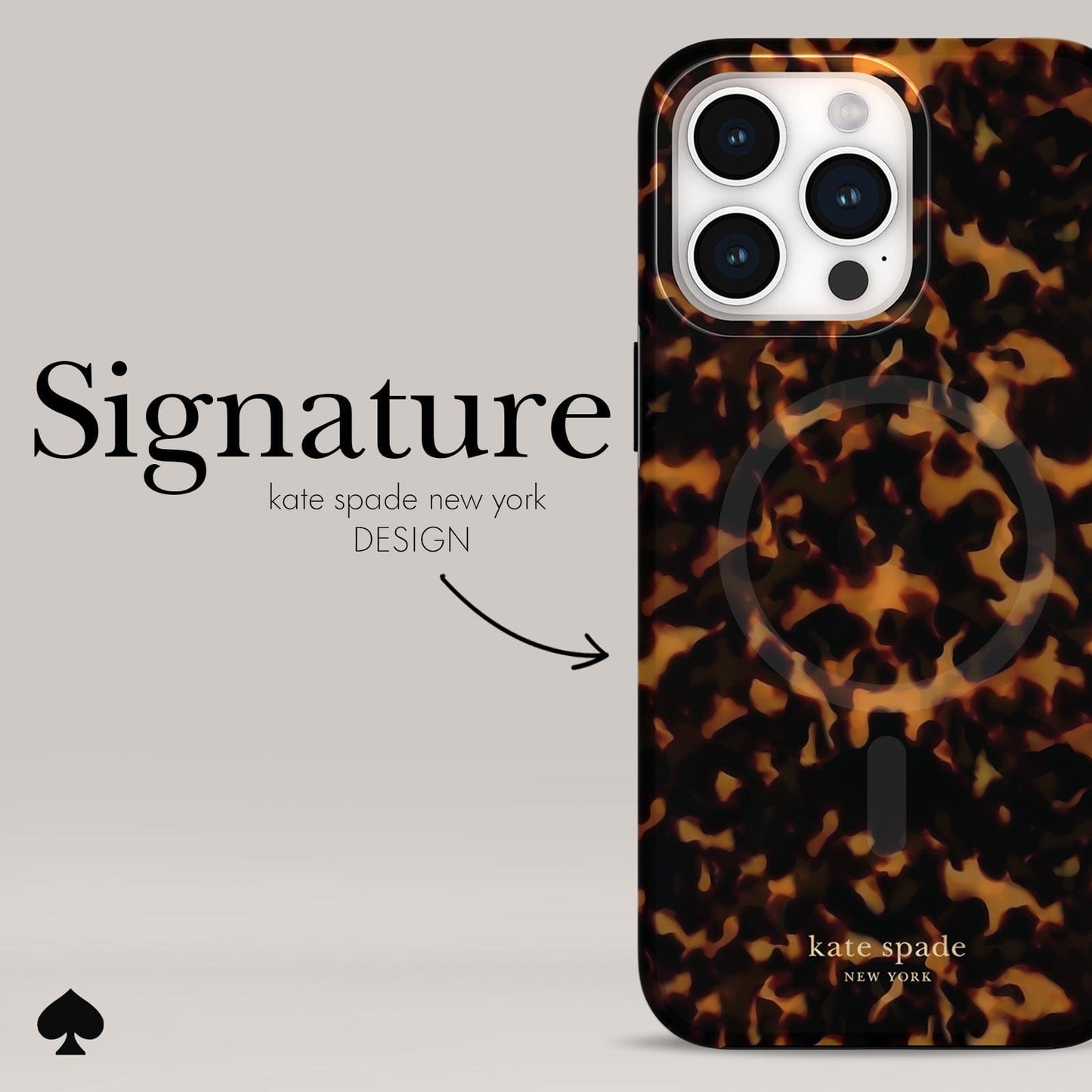 kate spade new york Tortoise MagSafe - iPhone 15 Pro Max