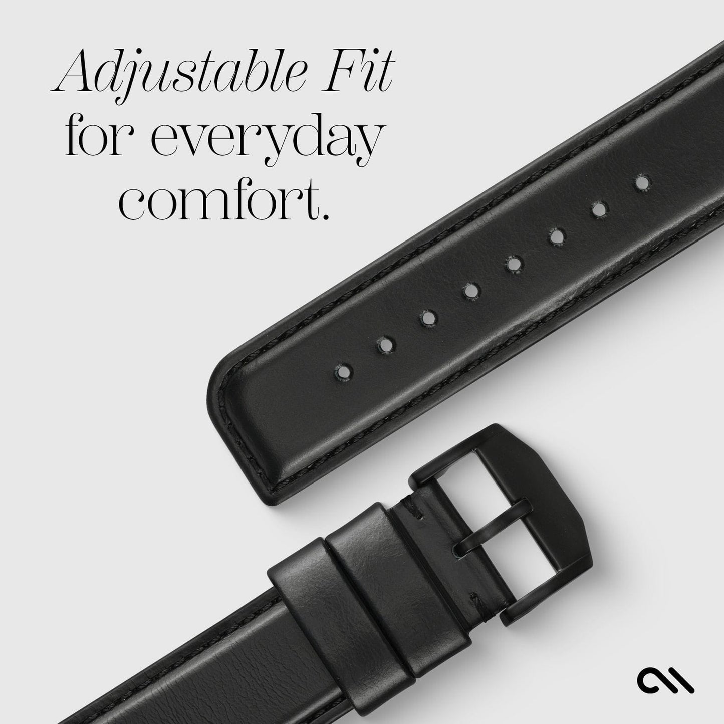 Signature Leather Band (Black) - Apple Watch 42-49mm