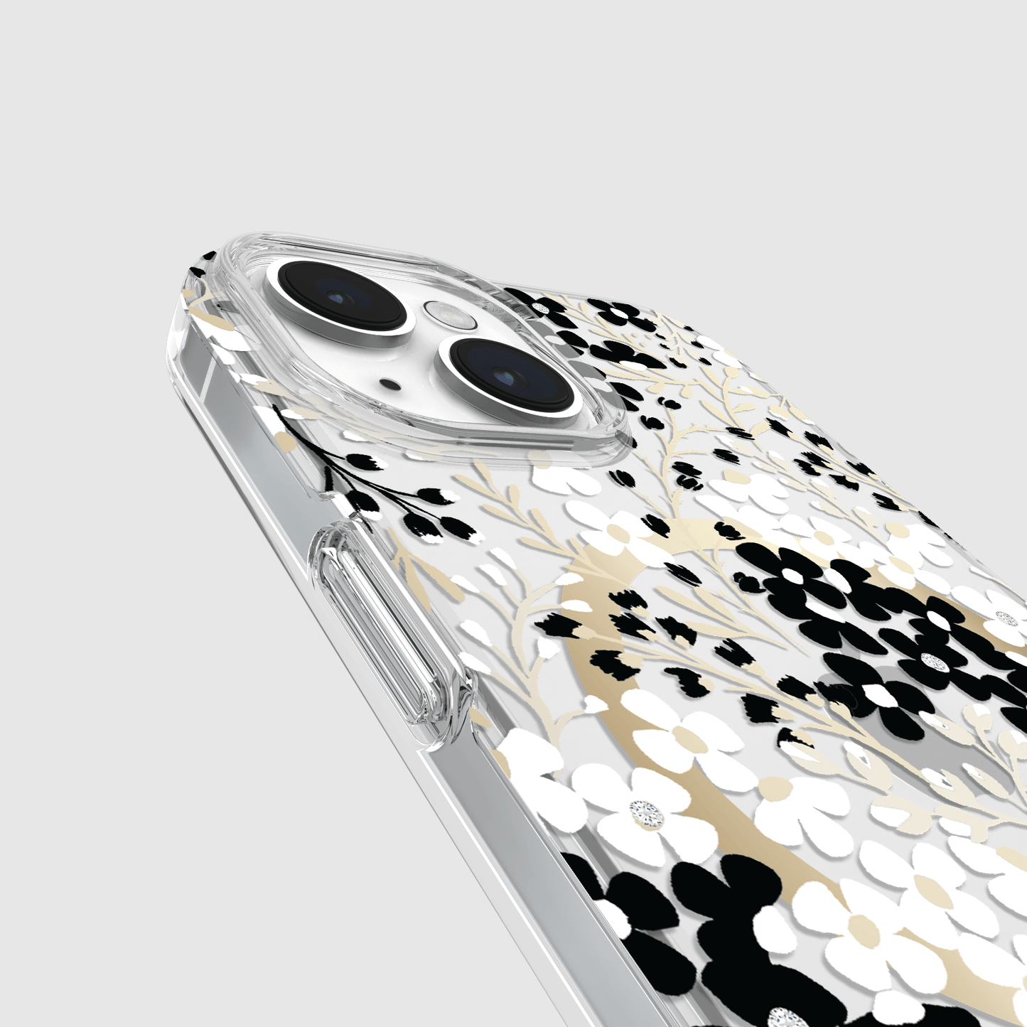 kate spade new york Multi Floral Black and White MagSafe - iPhone 15 / 14 / 13