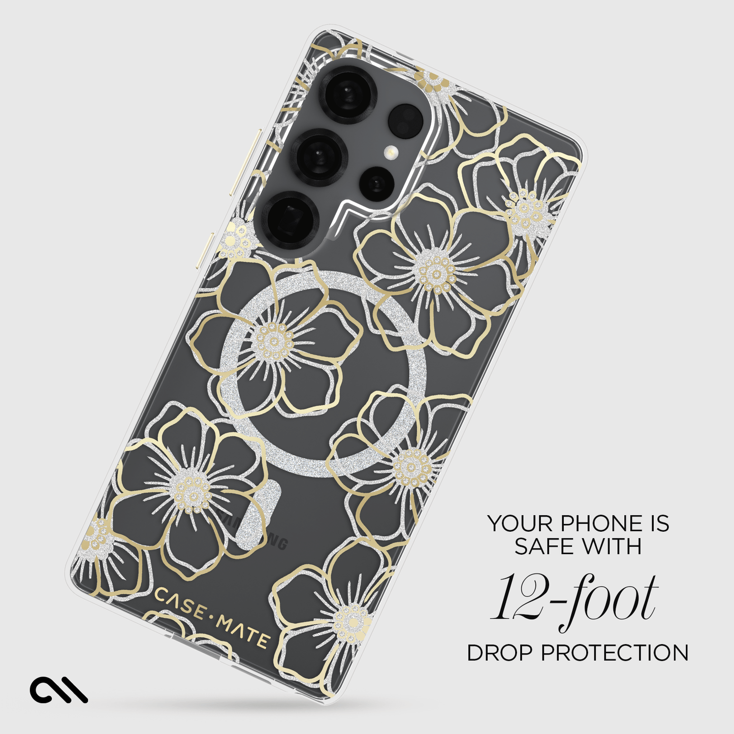 Floral Gems with Magnet- Galaxy S25 Ultra
