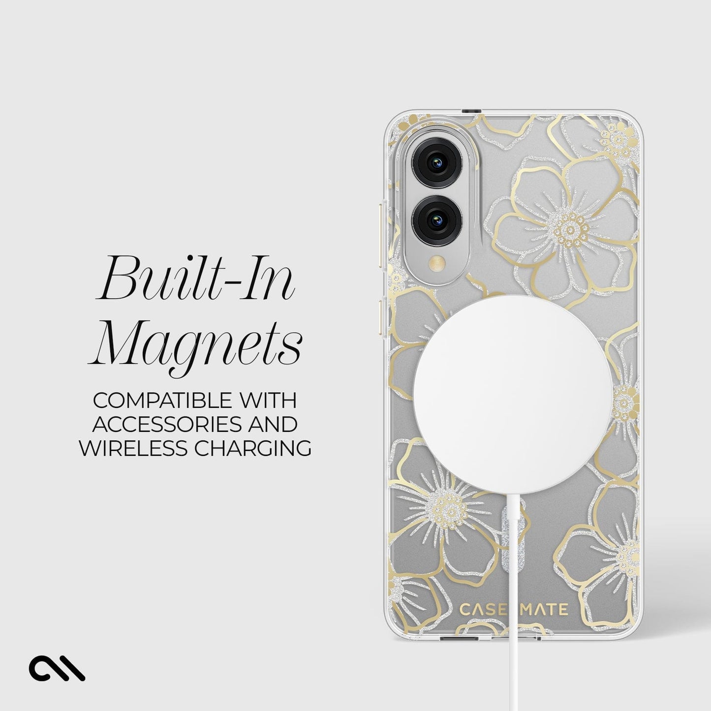 Floral Gems with Magnet - Galaxy S25 Edge