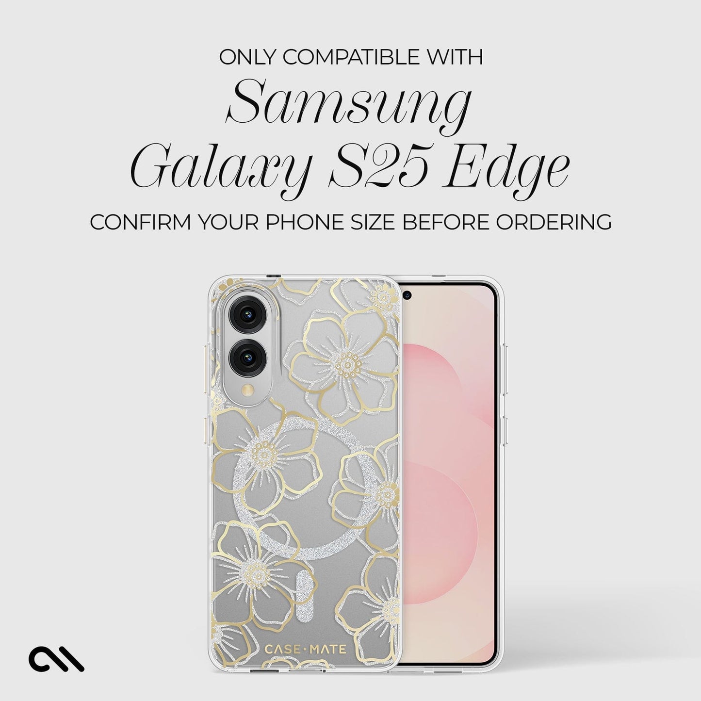 Floral Gems with Magnet - Galaxy S25 Edge
