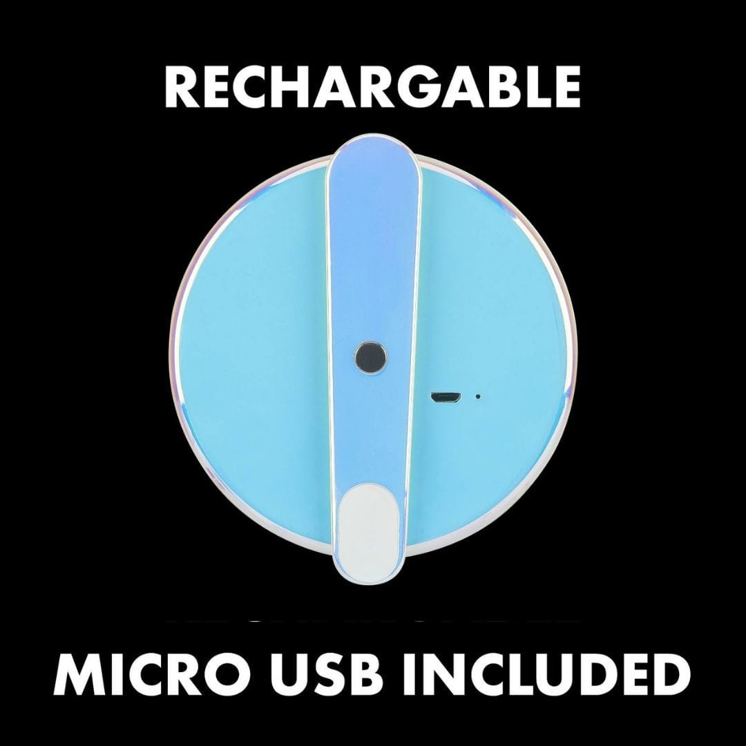Light Up Handheld Mirror (Iridescent) - Makeup Mirrors