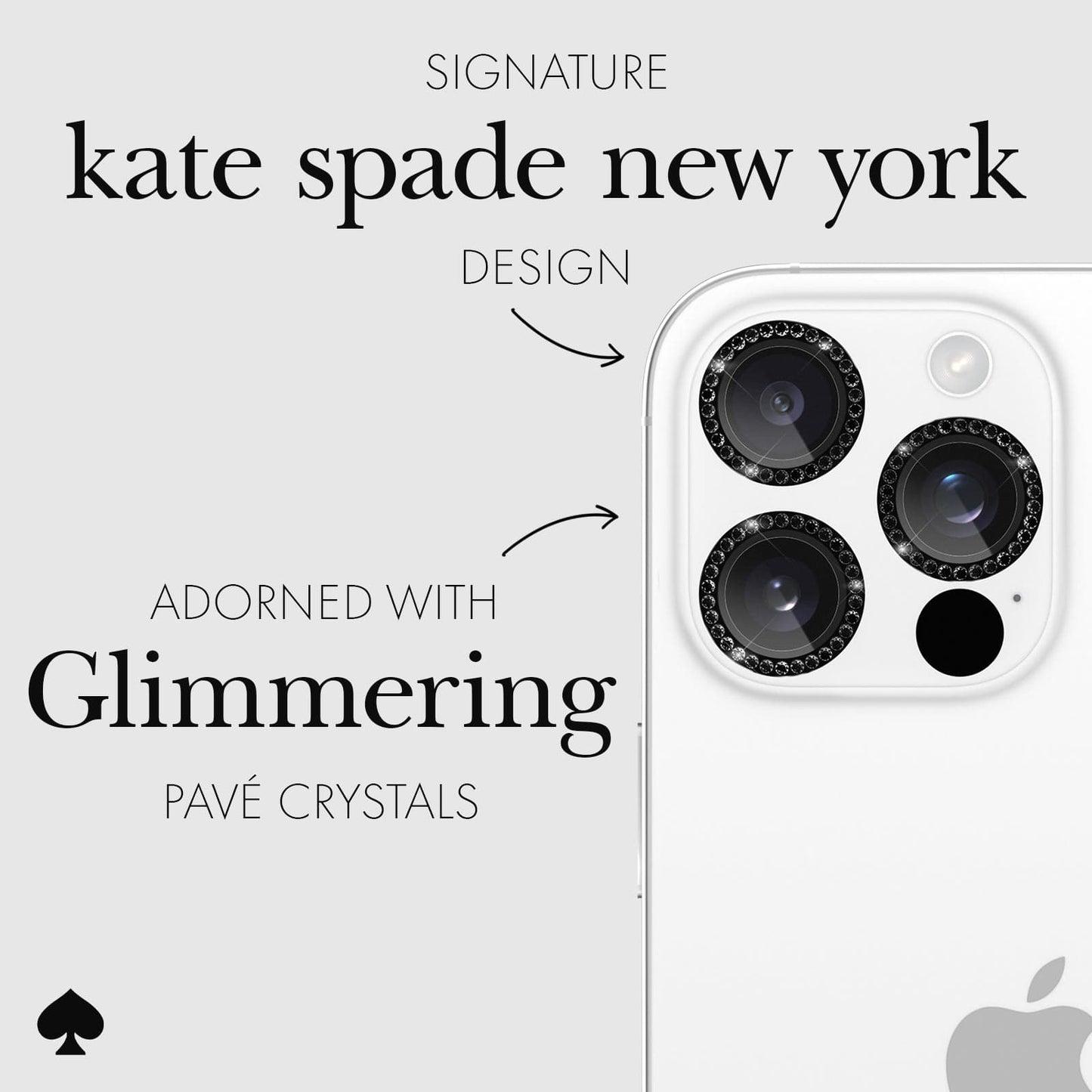 kate spade new york Aluminum Ring Camera Lens Protector Nightfall - iPhone 16 Pro / 16 Pro Max