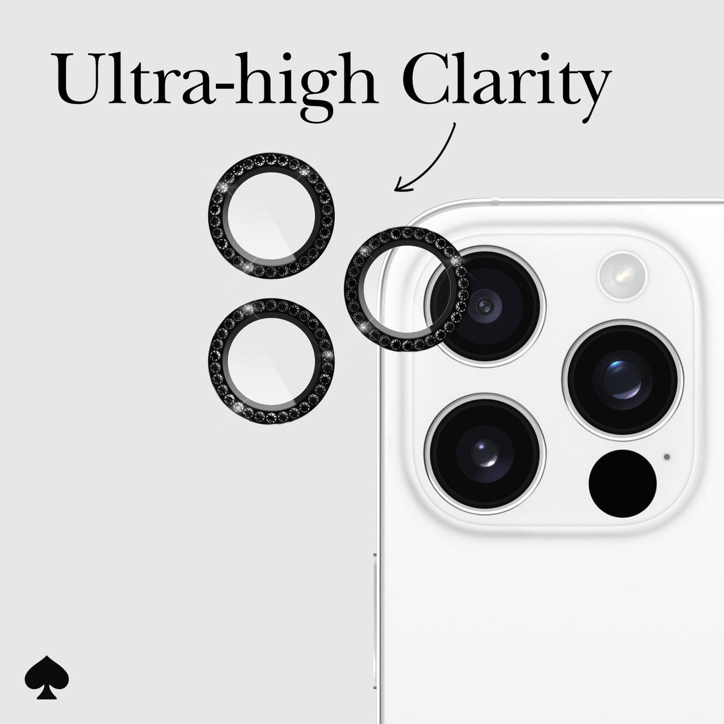 kate spade new york Aluminum Ring Camera Lens Protector Nightfall - iPhone 16 Pro / 16 Pro Max