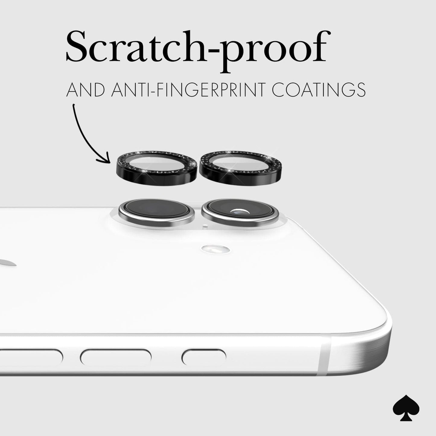 kate spade new york Aluminum Ring Camera Lens Protector Nightfall - iPhone 16 / 16 Plus
