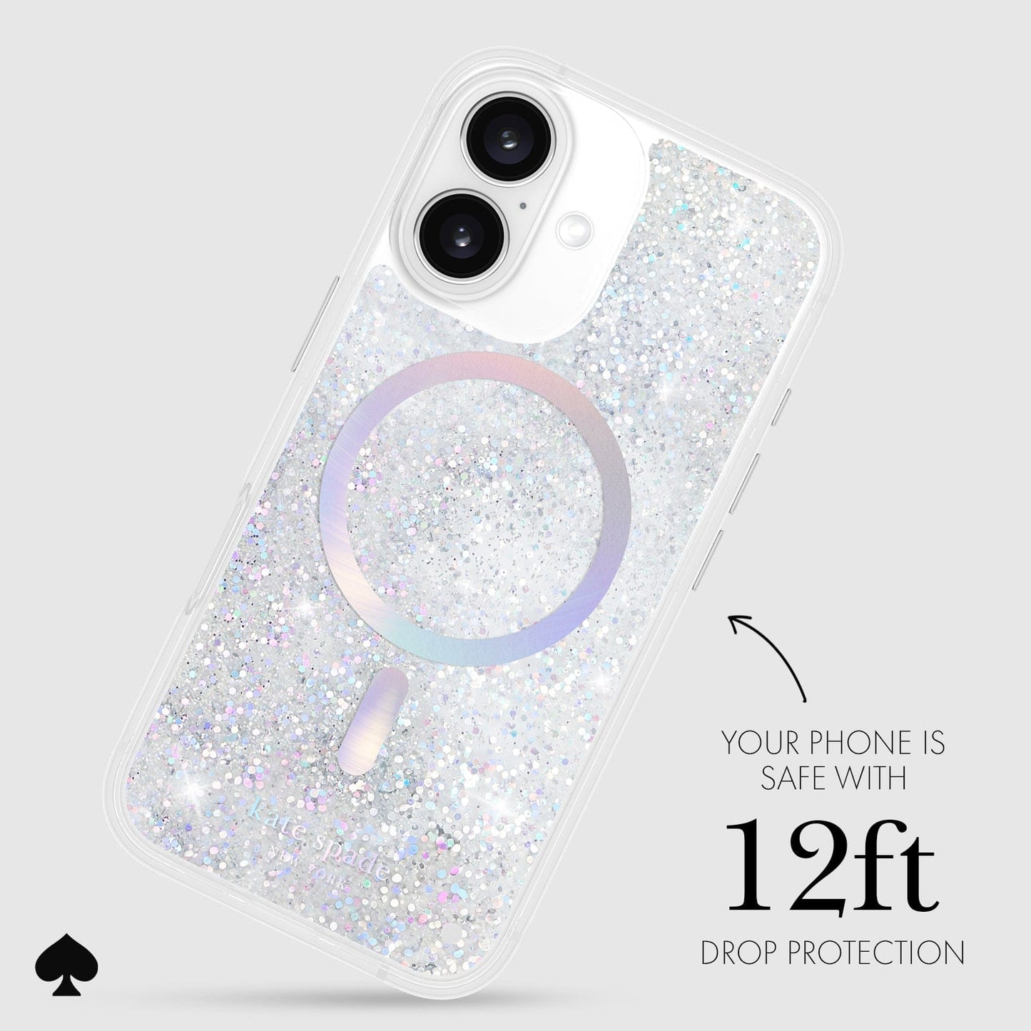 kate spade new york Liquid Glitter Opal Iridescent MagSafe - iPhone 16