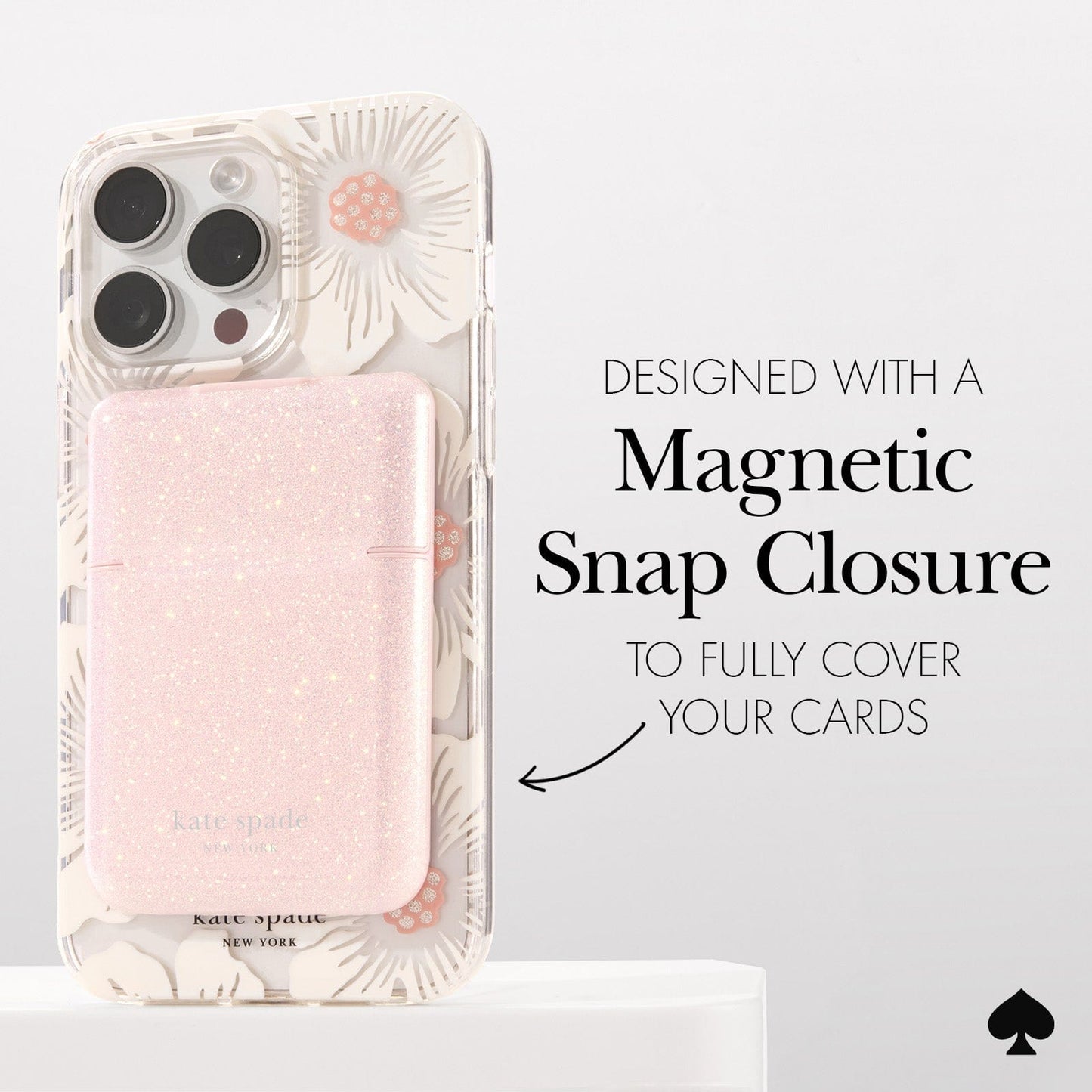 kate spade new york That Sparkle Pink MagSafe Flip Wallet