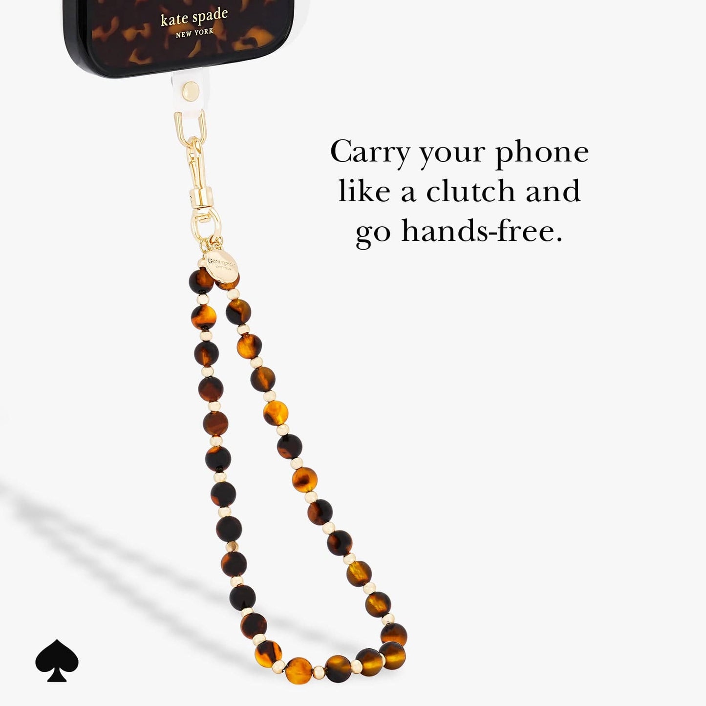 kate spade new york Tortoise Phone Charm