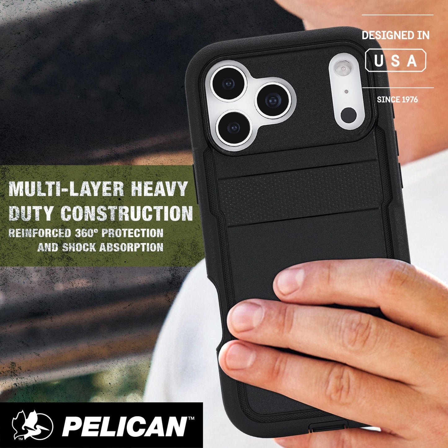 Pelican Voyager Black MagSafe - iPhone 17 Pro Max