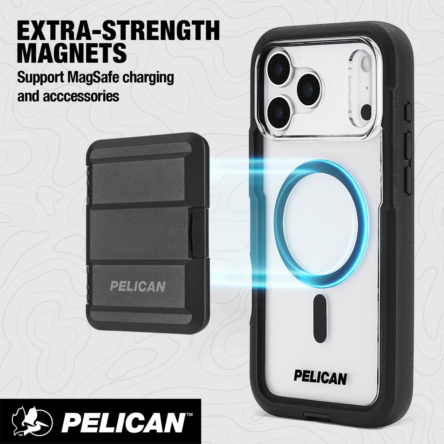 Pelican Voyager Clear/ Black MagSafe - iPhone 17 Pro Max