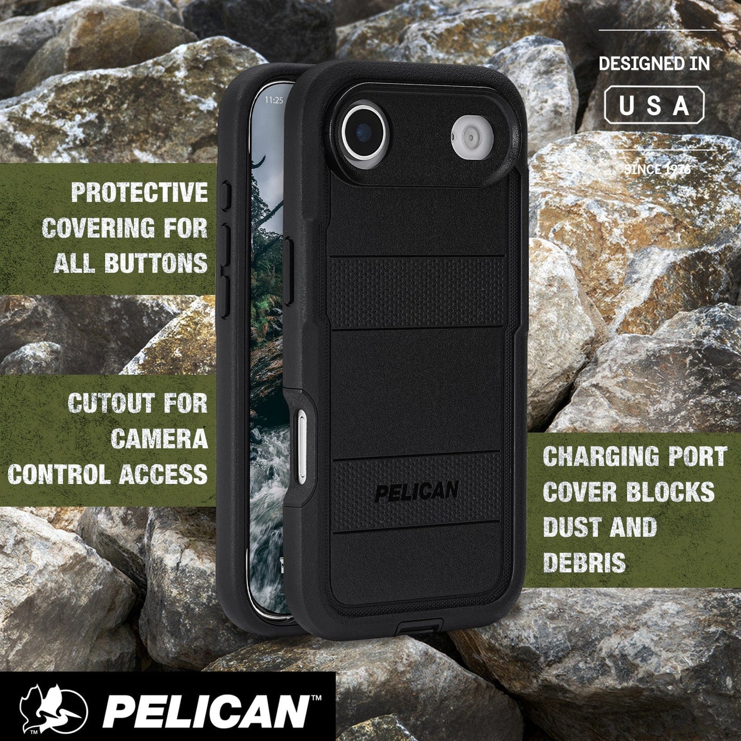 Pelican Voyager Black MagSafe - iPhone Air