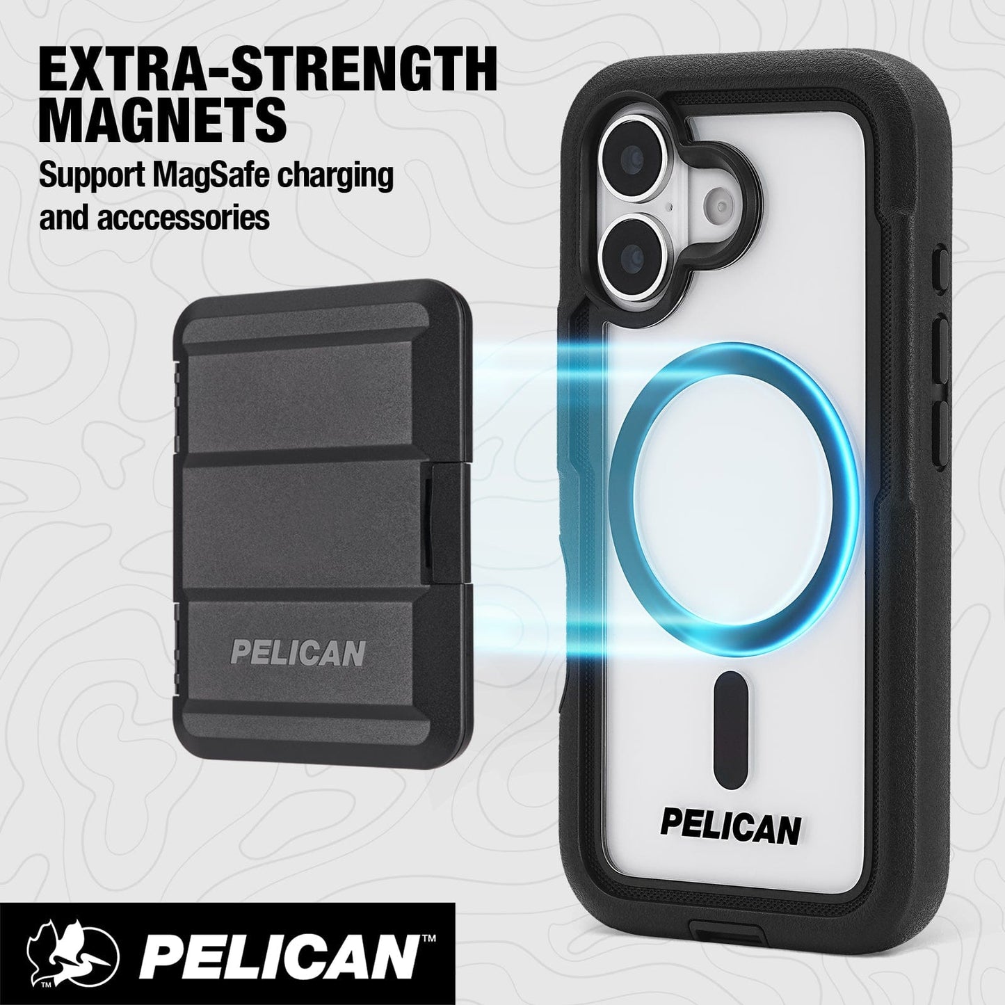 Pelican Voyager Clear/ Black MagSafe - iPhone 17