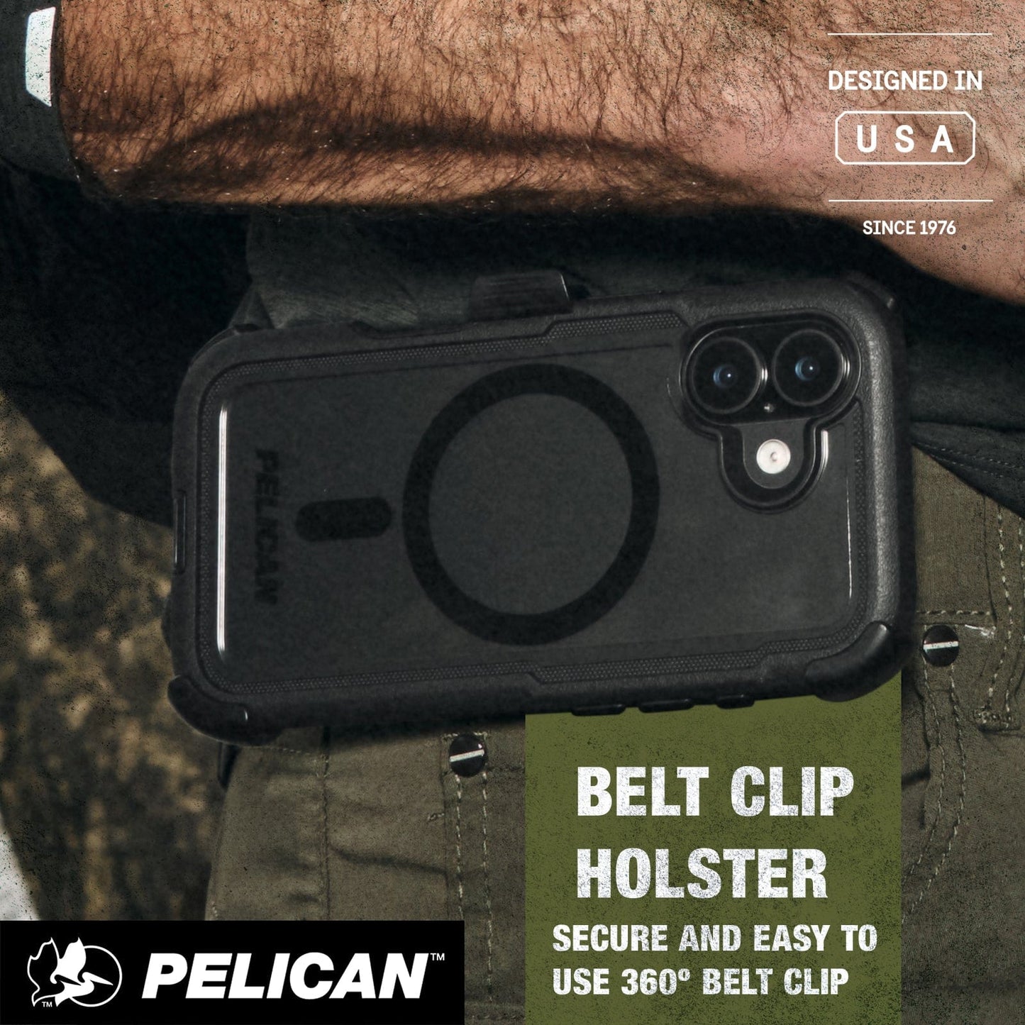 Pelican Voyager Clear/ Black MagSafe - iPhone 17