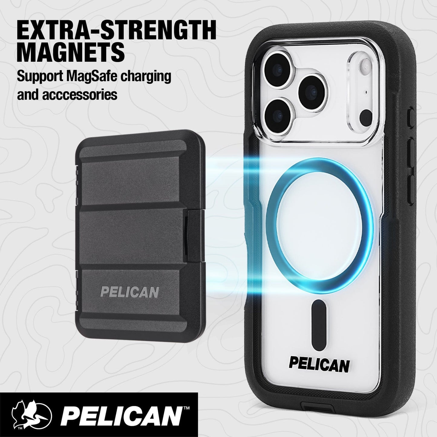 Pelican Voyager Clear/ Black MagSafe - iPhone 17 Pro