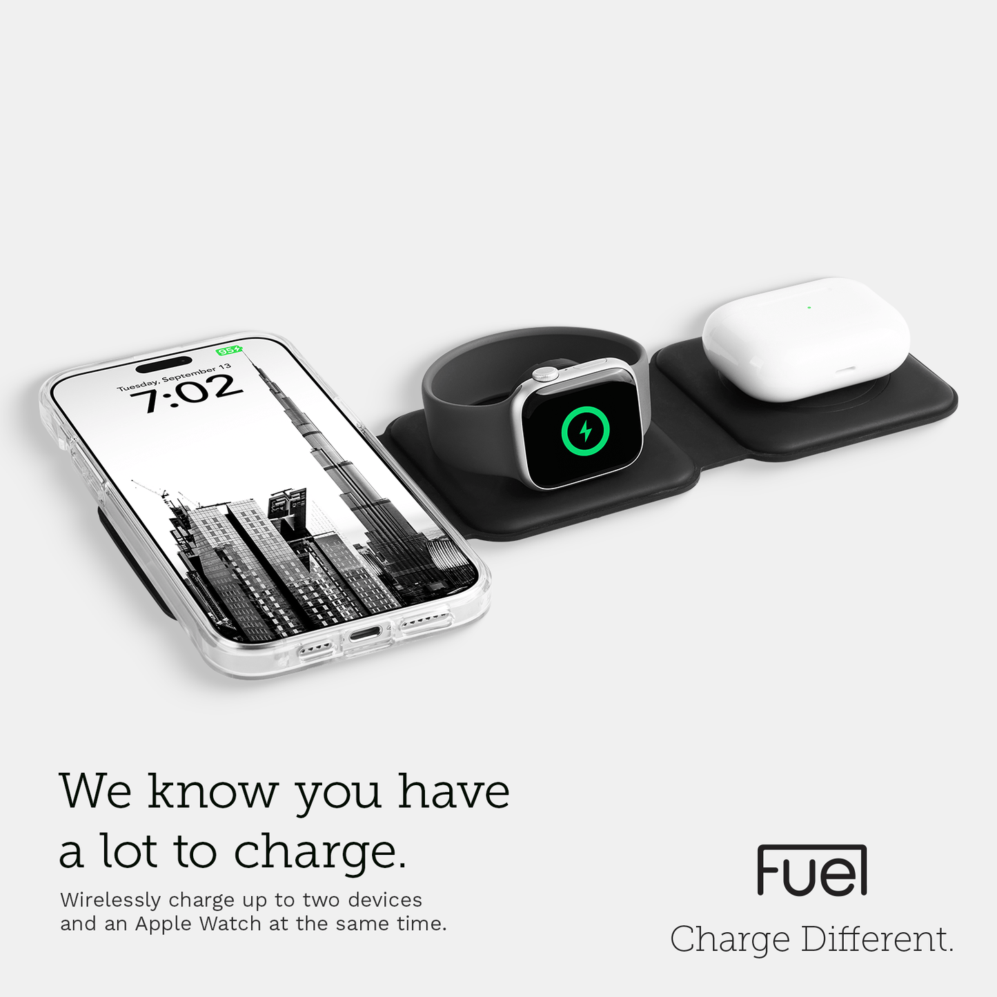 Fuel 3 in 1 Foldable MagSafe Travel Charger