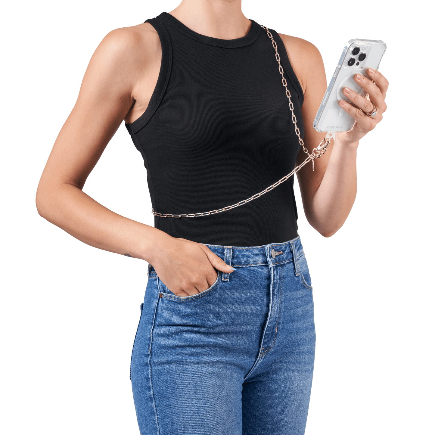 Gold Chain Phone Crossbody