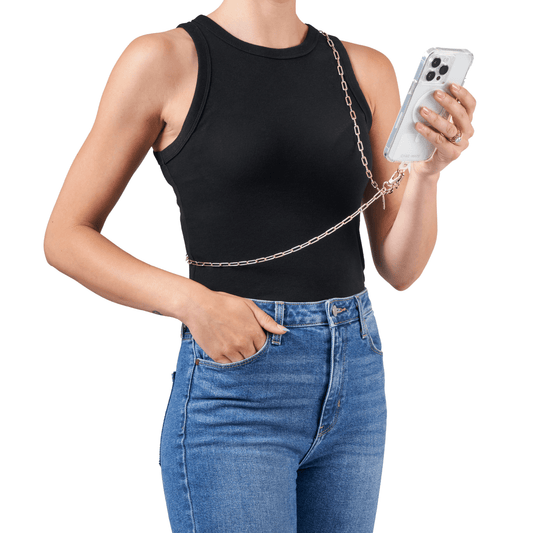 Gold Chain Phone Crossbody