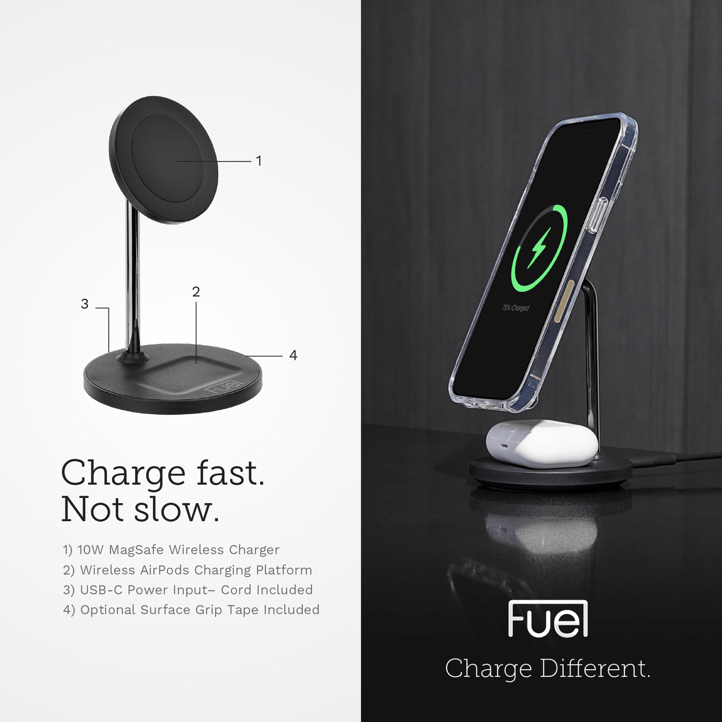 FUEL 2 in 1 MagSafe Charging Station - Wireless Charger