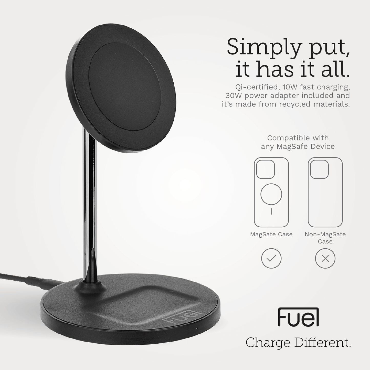FUEL 2 in 1 MagSafe Charging Station - Wireless Charger