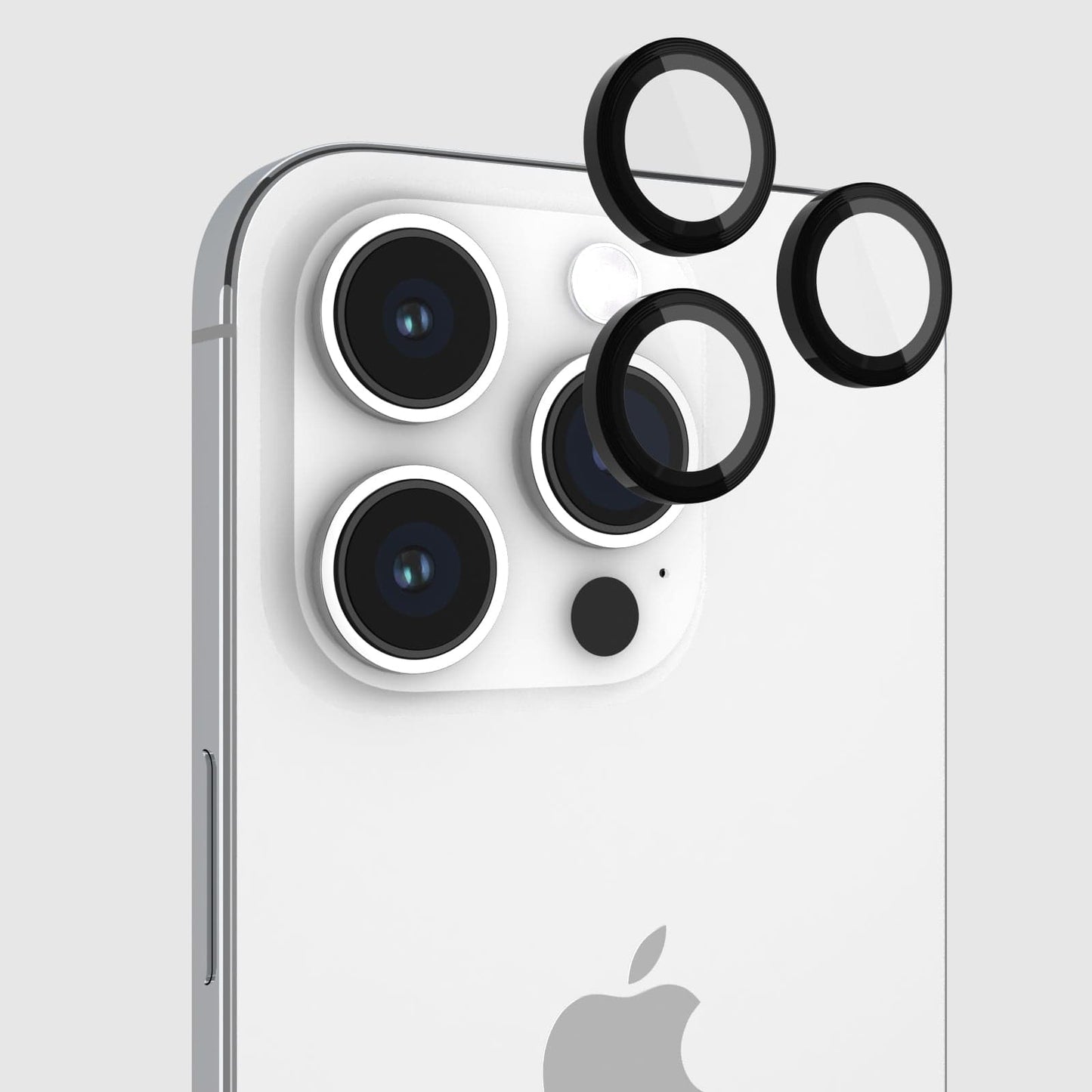 Pelican Aluminum Ring Camera Lens Protector Black - iPhone 15 Pro / 15 Pro Max