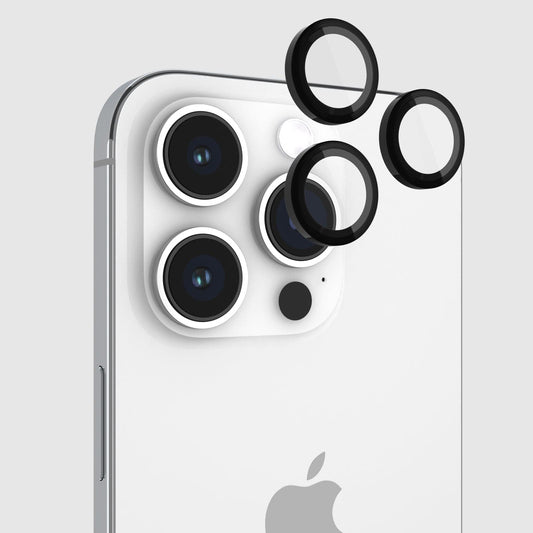 Pelican Aluminum Ring Camera Lens Protector Black - iPhone 15 Pro / 15 Pro Max