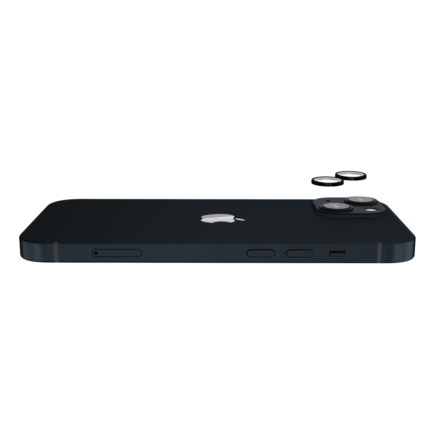 Aluminum Ring Camera Lens Protector (Black) - iPhone 14 / 14 Plus