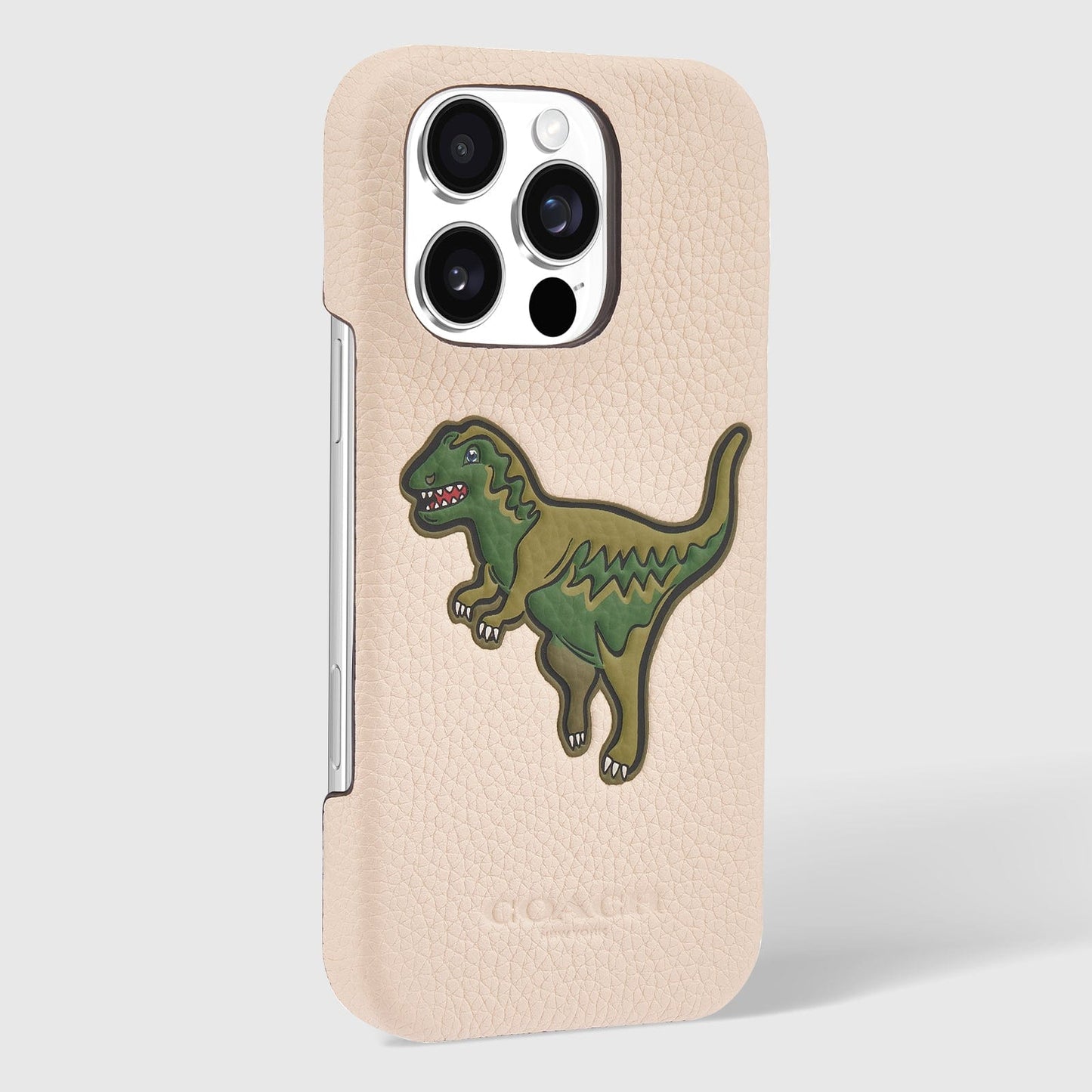 Coach Leather Slim Wrap Signature Ivory Rexy - iPhone 16 Pro