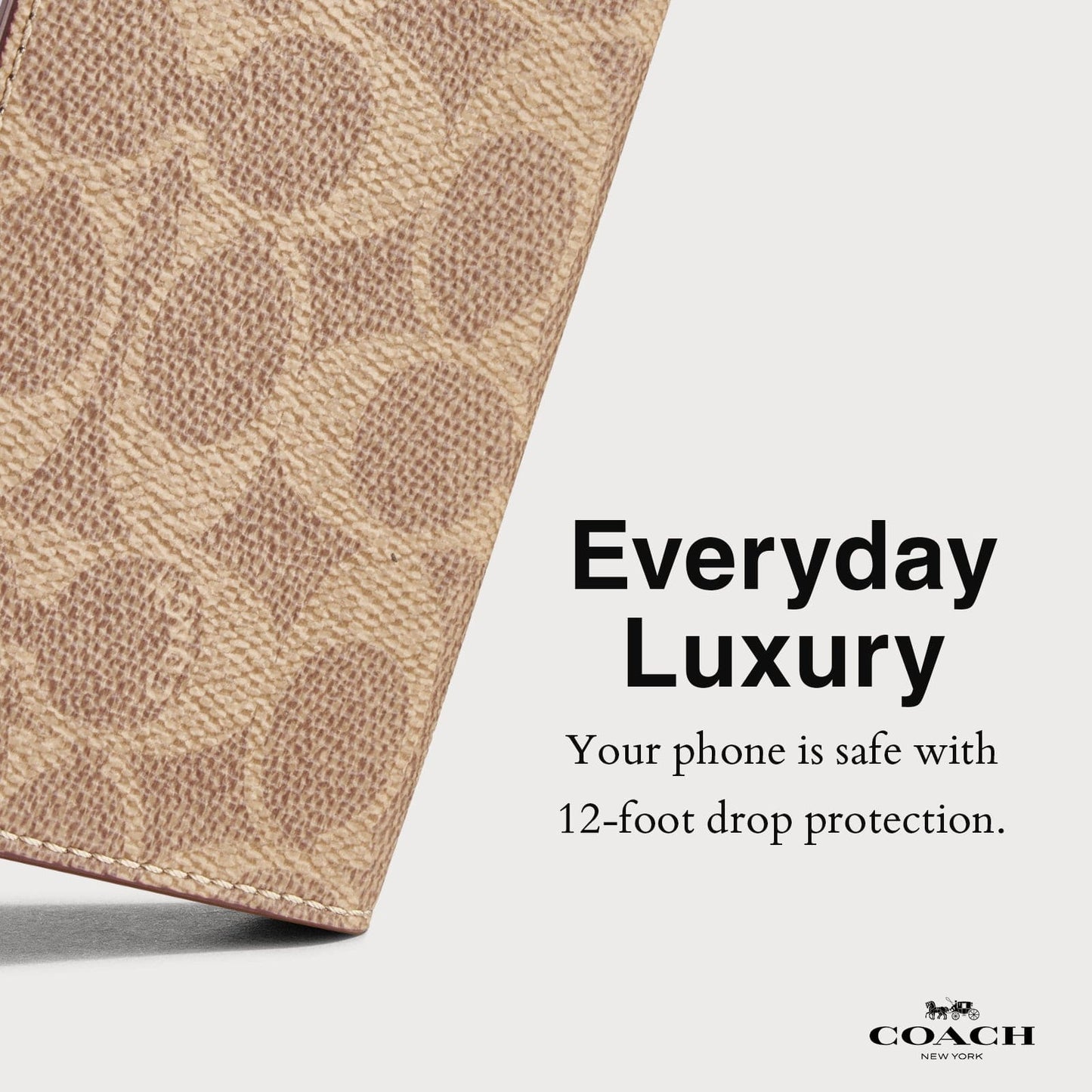 Coach Folio Signature Tan - iPhone 16