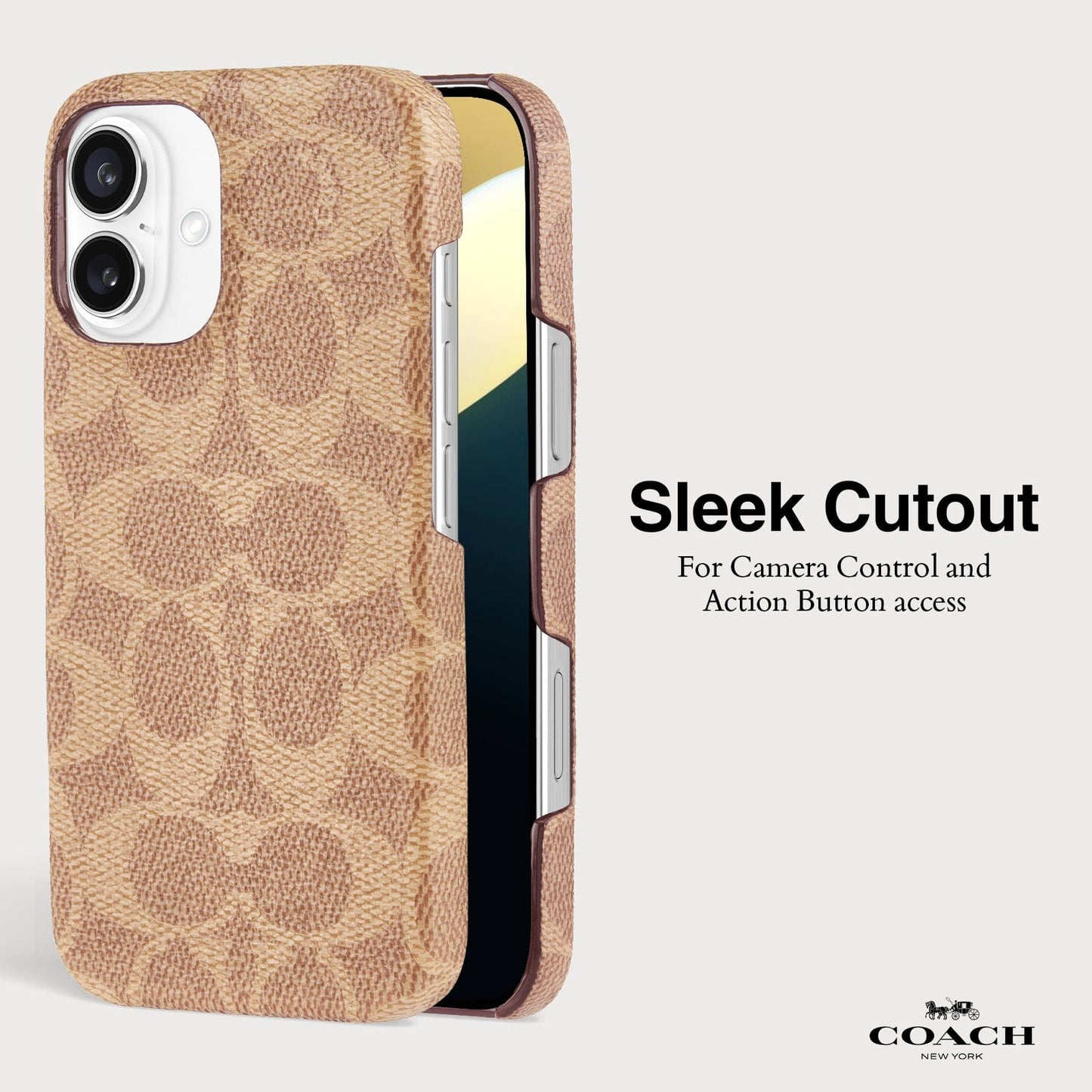 Coach Slim Wrap Signature Canvas Tan - iPhone 16