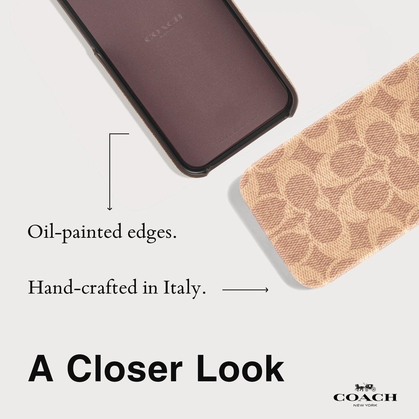 Coach Slim Wrap Signature Canvas Tan - iPhone 16 Pro Max