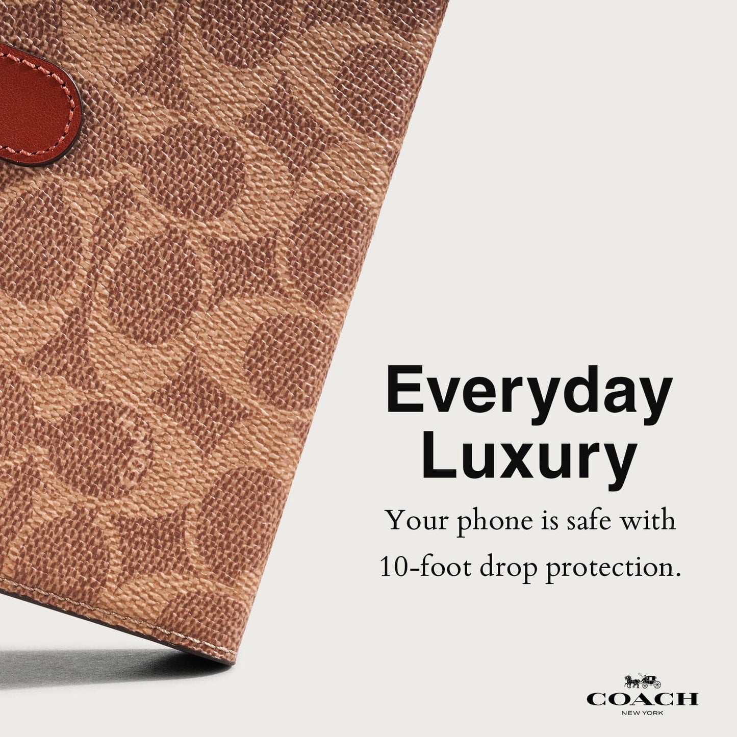 Coach Folio Signature Tan - iPhone 15 Plus
