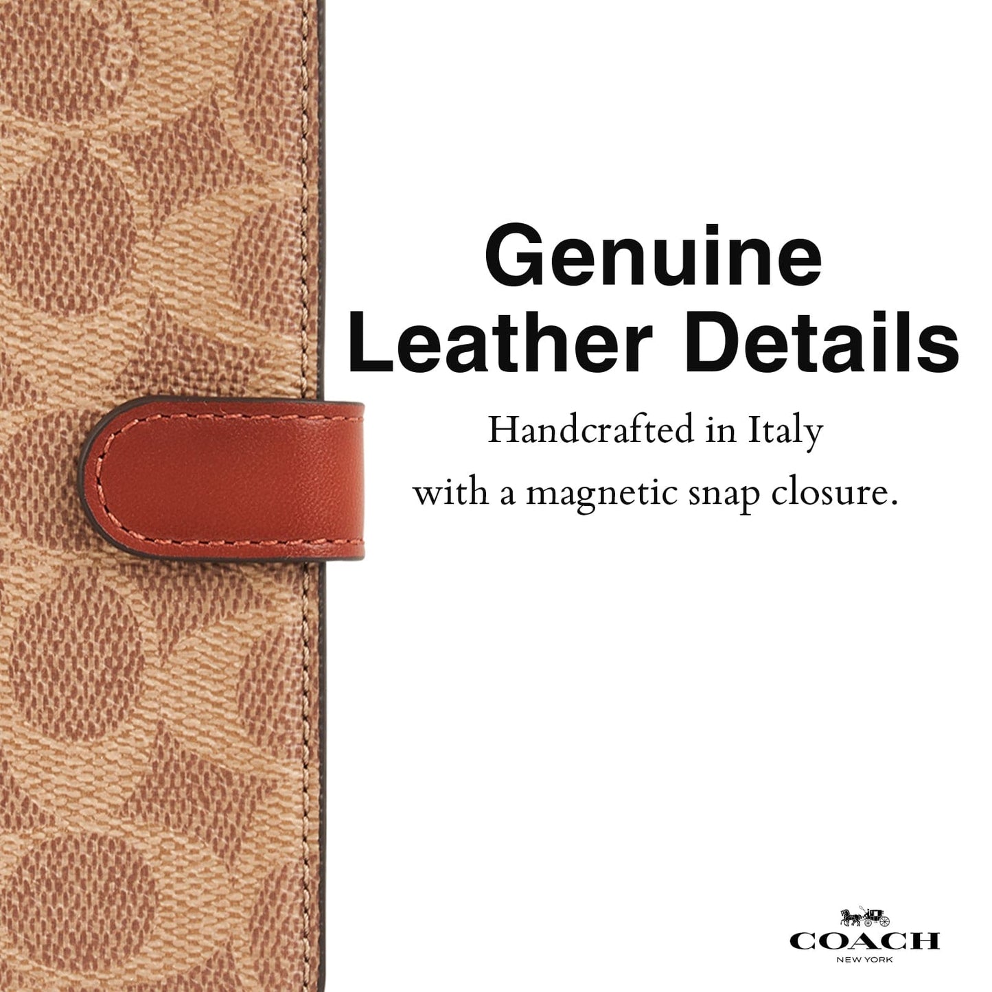 Coach Folio Signature Tan - iPhone 15 Pro